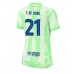 Barcelona Frenkie de Jong #21 Tredjedrakt Dame 2024-25 Kortermet